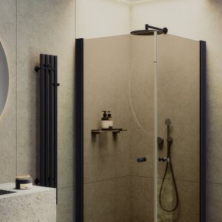 Душевой уголок MaybahGlass MGY-1297-6 80x80см чёрный